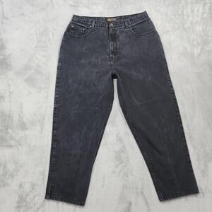 Vintage Route 66 Jeans Womens 20W Black High Rise Relaxed Tapered Denim Mom